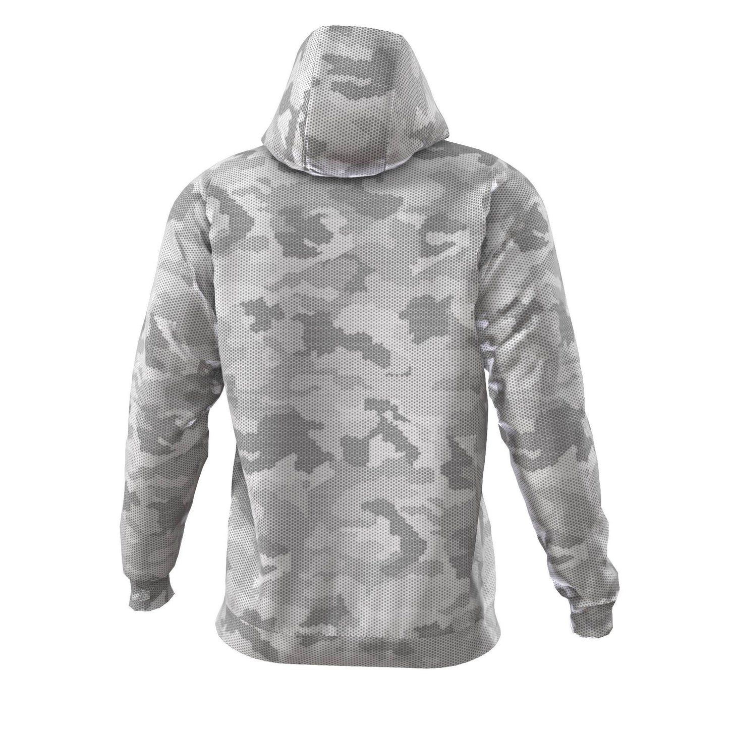 ADMIRAL Mens Camo Hex Hoodie Grey