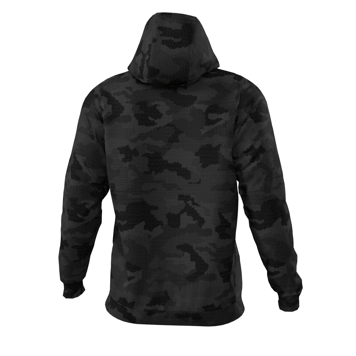 ADMIRAL Mens Camo Hex Hoodie Black