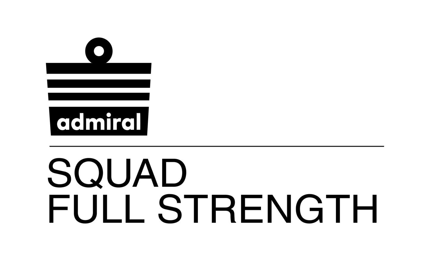 ADMIRAL SQUAD Full Strength Hoodie - Black