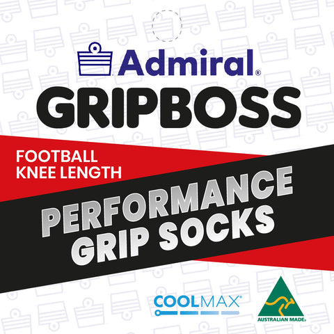 ADMIRAL GRIPBOSS Performance Sock - Football Knee Length - Black