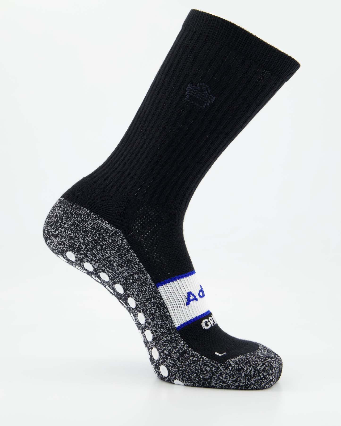 ADMIRAL GRIPBOSS Performance Sock - Football Mid Calf Crew - Black