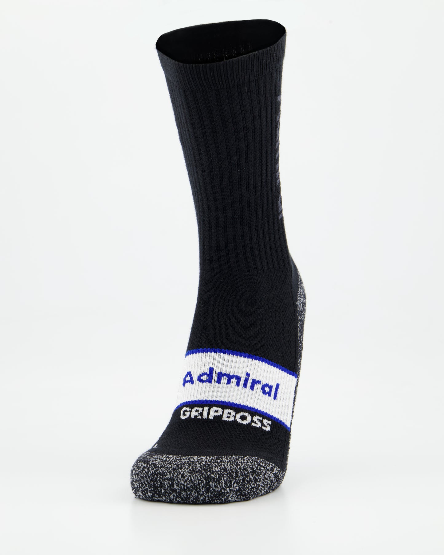 ADMIRAL GRIPBOSS Performance Sock - Football Mid Calf Crew - Black