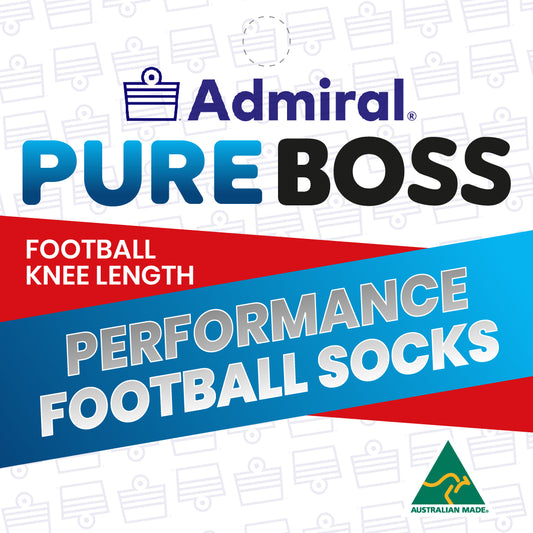 ADMIRAL PUREBOSS Performance Sock - Football Knee Length - White