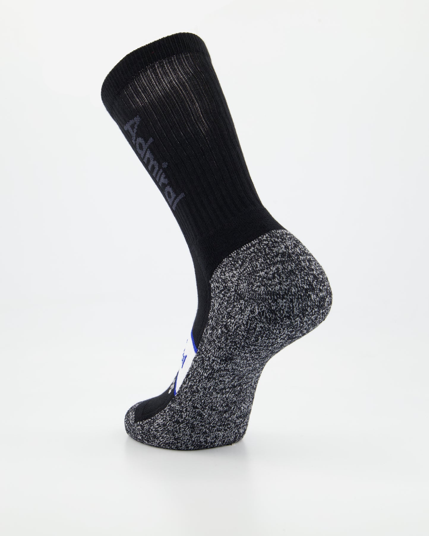 ADMIRAL AEROBOSS Performance Sock - Football Mid Calf Crew - Black