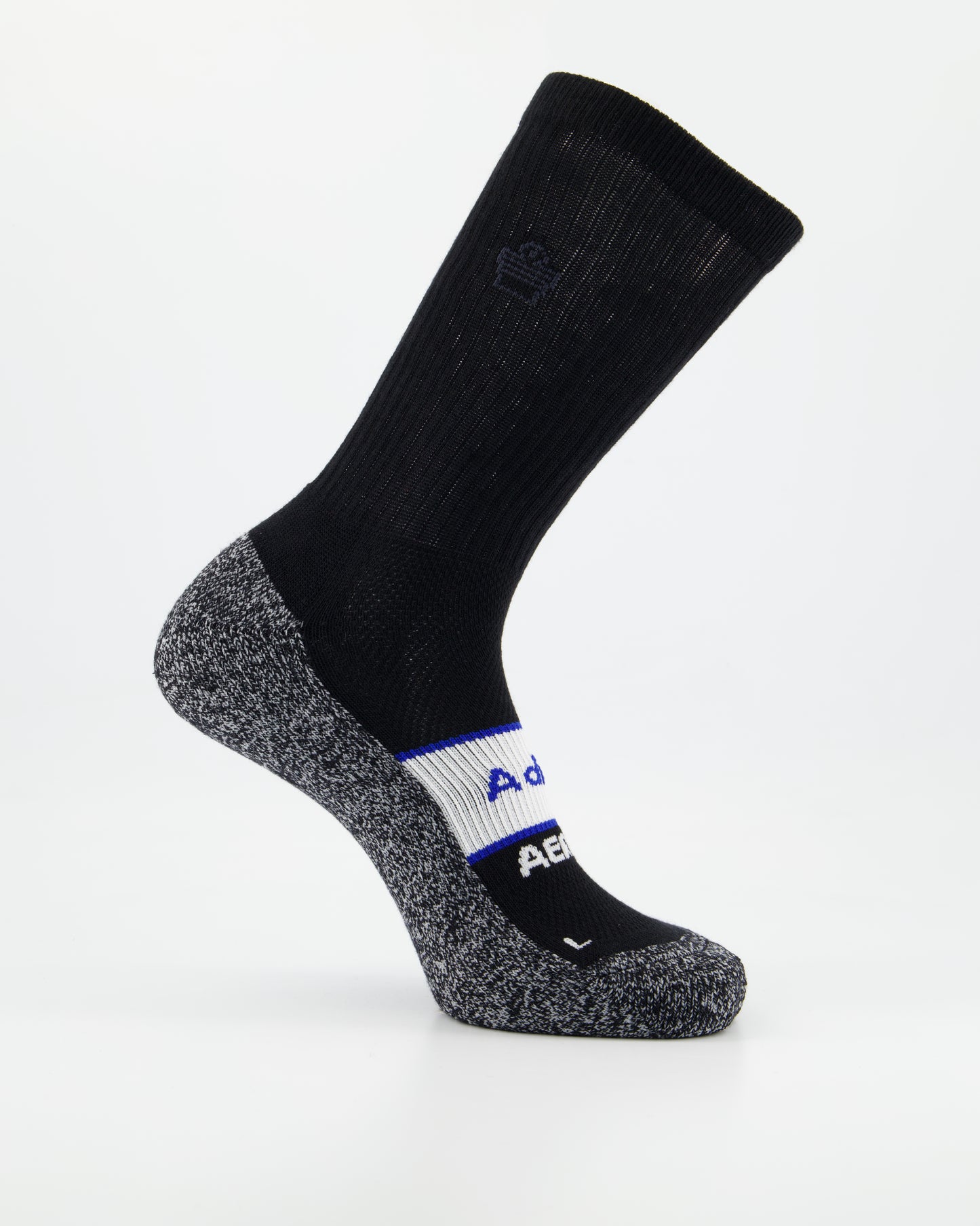 ADMIRAL AEROBOSS Performance Sock - Football Mid Calf Crew - Black