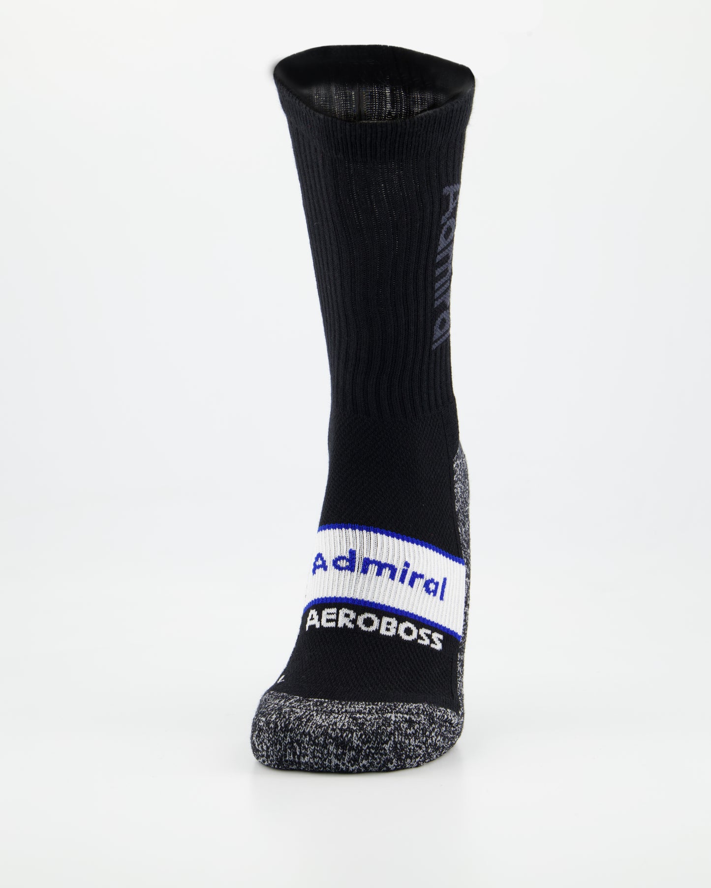 ADMIRAL AEROBOSS Performance Sock - Football Mid Calf Crew - Black