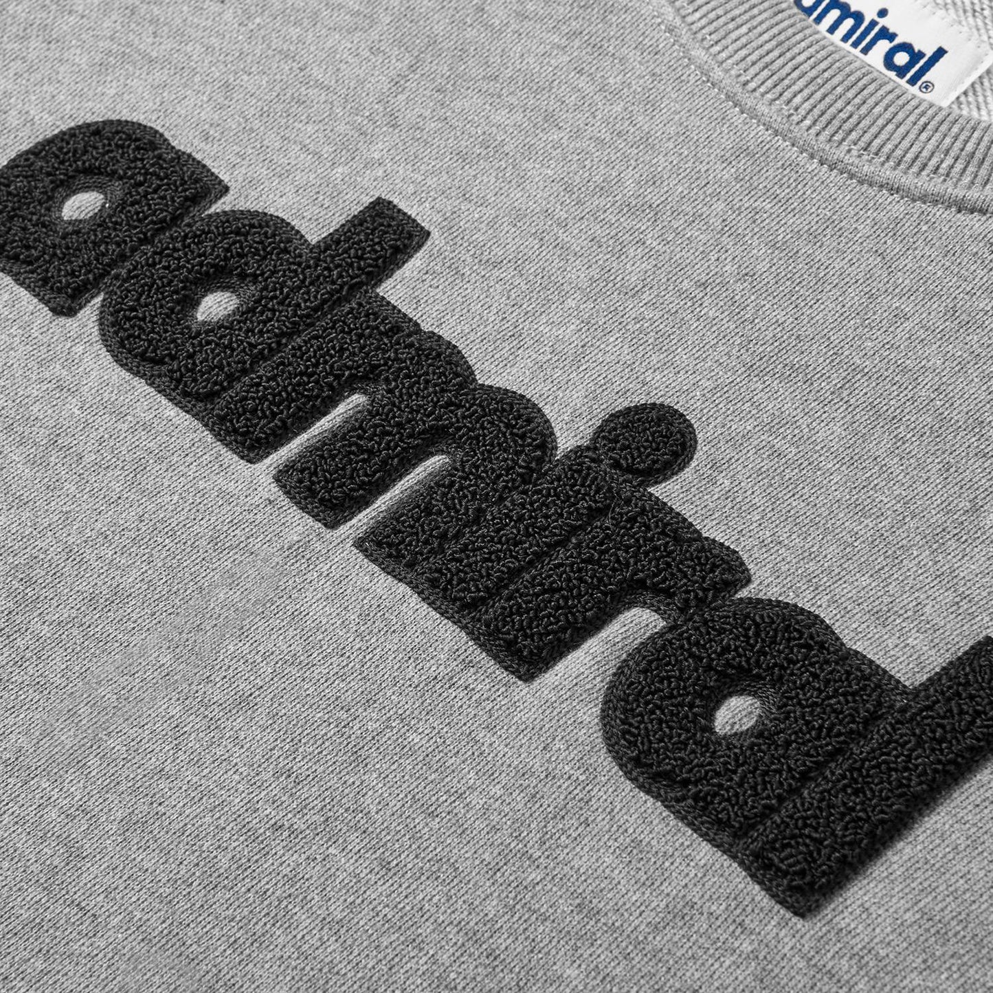 ADMIRAL Stamford Chenille Crew GREY