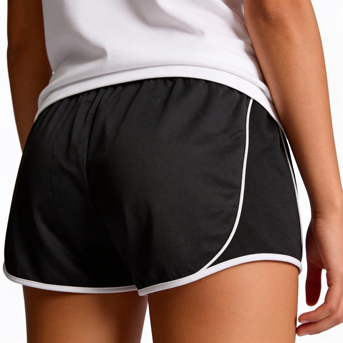 ADMIRAL Womens Oxford Short Black White